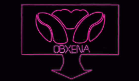 OBXENA neon logo